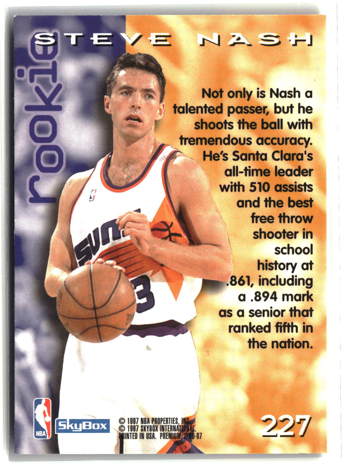 Steve Nash 1996-97 SkyBox Premium #227
