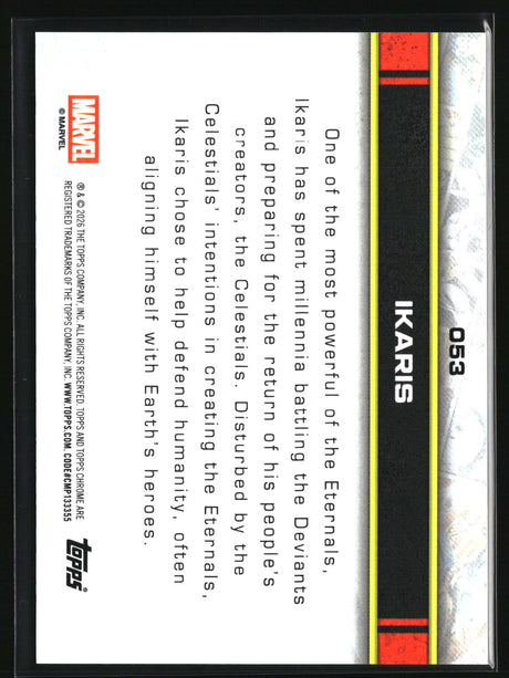 Ikaris 2026 Topps Chrome Marvel Comics #53
