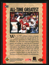 Joe Montana 1995 SP Joe Montana Trilogy #MT19