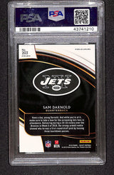 Sam Darnold 2018 Panini Select Silver Prizm #203 PSA 10