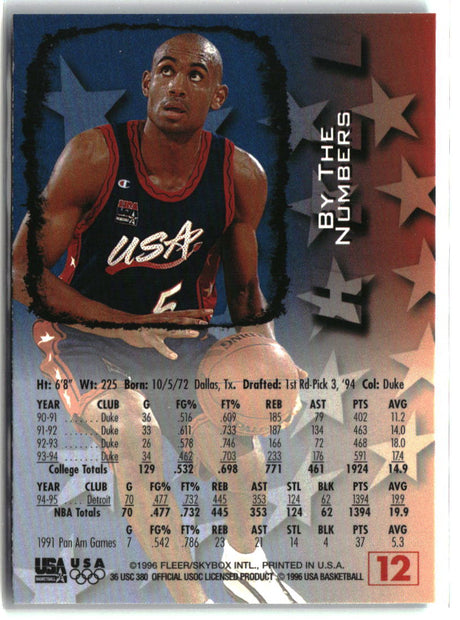 Grant Hill 1996 Fleer USA #12