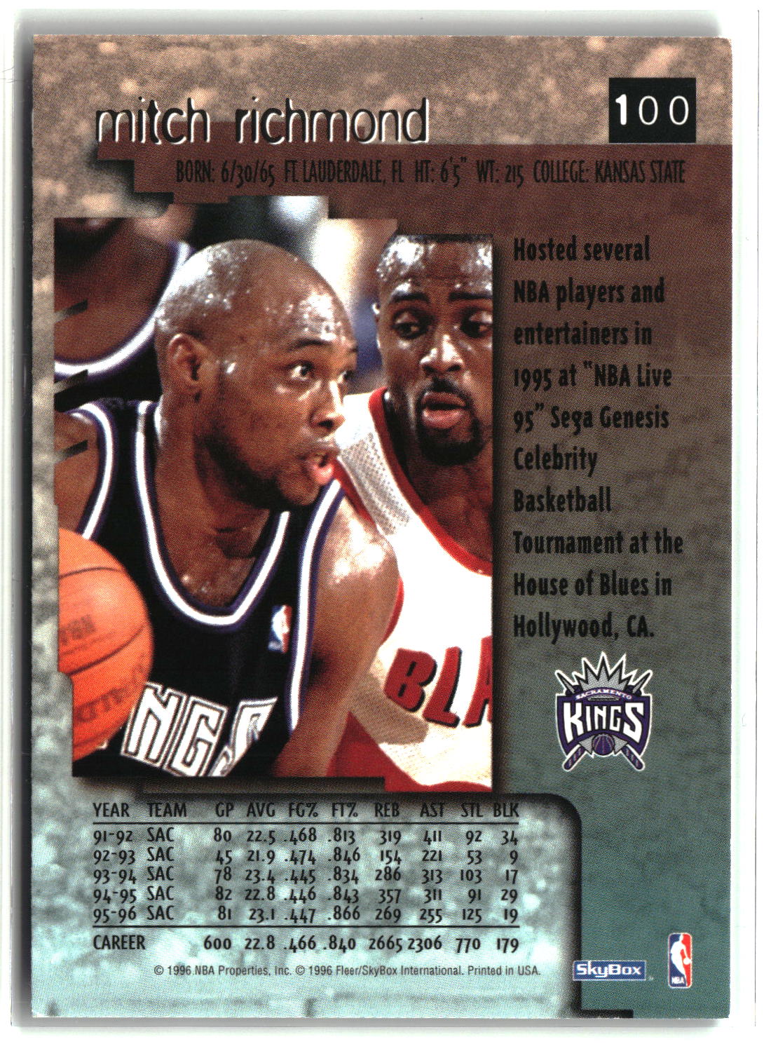 Mitch Richmond 1996-97 SkyBox Premium #100