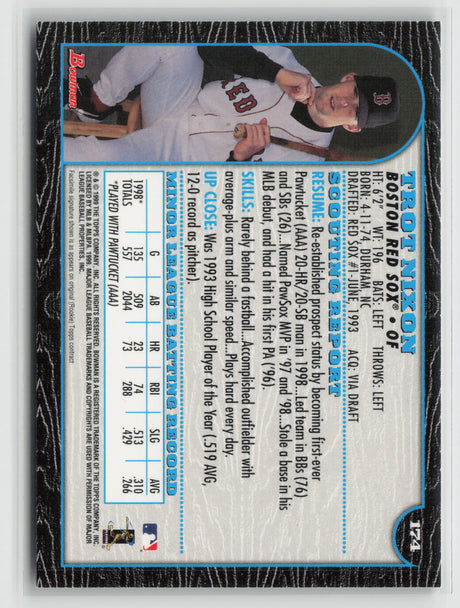 Trot Nixon 1999 Bowman #174