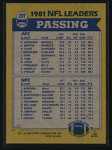 Ken Anderson / Joe Montana 1982 Topps #257