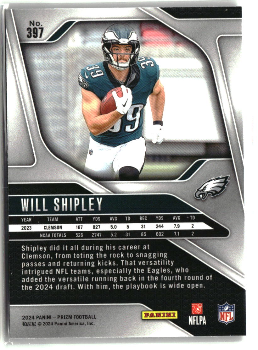 Will Shipley 2024 Panini Prizm #397