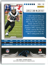 Christian McCaffrey 2021 Panini Playbook Mosaic #12