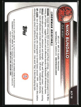 Niko Bundalo 2025-26 Bowman Chrome Prospects Reptilian Refractor #BCP-18