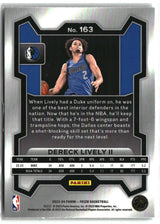 Dereck Lively II 2023-24 Panini Prizm #163