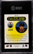 Load image into Gallery viewer, Connor McDavid 2021 Upper Deck Dazzlers Orange #DZ-19 SGC 8
