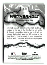 JJ Wetherholt 2026 Bowman Electric Sluggers #ES-12