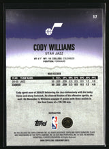 Cody Williams 2025-26 Topps Signature Class Chrome Refractors #17