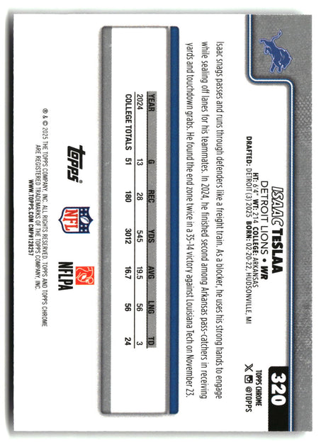 Isaac TeSlaa 2025 Topps Chrome #320
