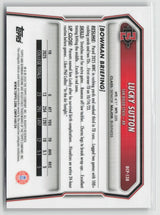 Lucky Sutton 2026 Bowman Chrome Prospects Red Reptilian Refractor #BCP-138 4/5