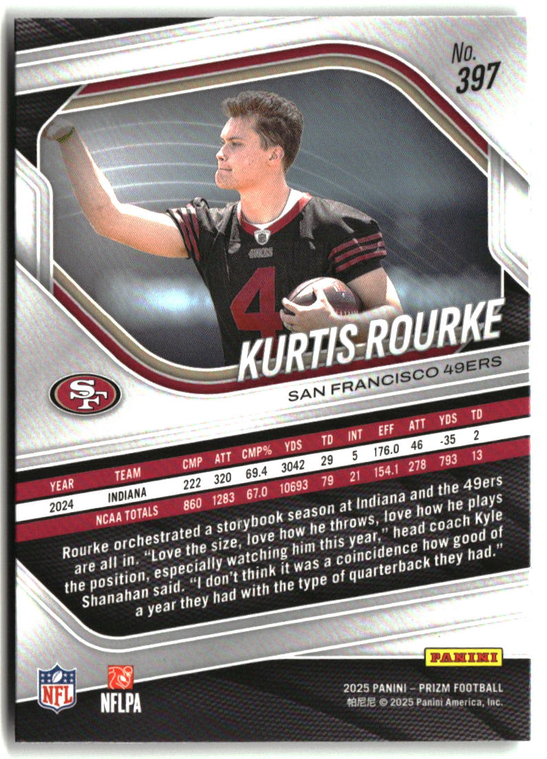 Kurtis Rourke 2025 Panini Prizm #397