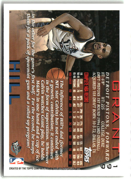 Grant Hill 1996-97 Topps #199