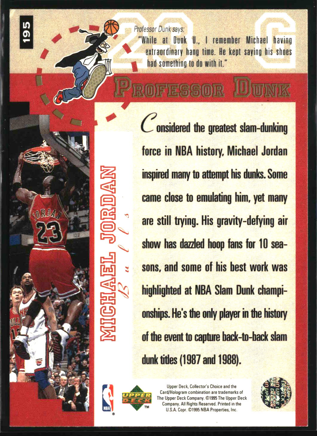 Michael Jordan 1995-96 Collector's Choice #195