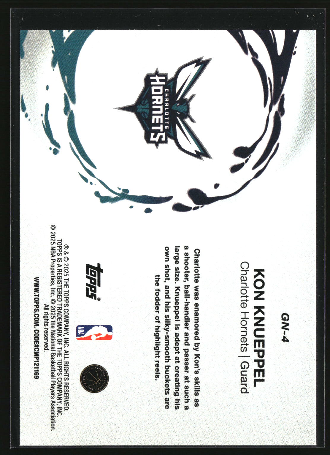 Kon Knueppel 2025-26 Topps Generation Now #GN-4