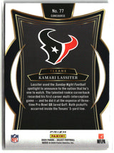 Kamari Lassiter 2024 Panini Select Black & Orange Prizm Shock #77