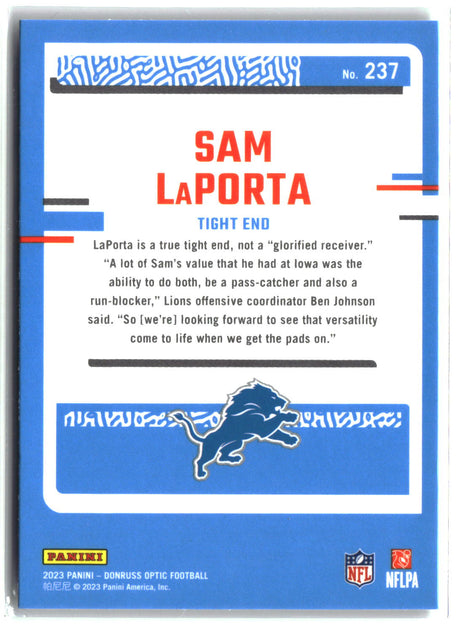 Sam LaPorta 2023 Donruss Optic #237