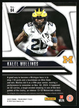 Kalel Mullings 2025 Panini Prizm Draft Picks #64
