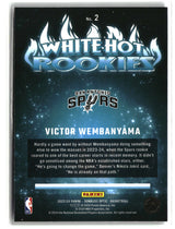 Victor Wembanyama 2023-24 Donruss Optic White Hot Rookies #2