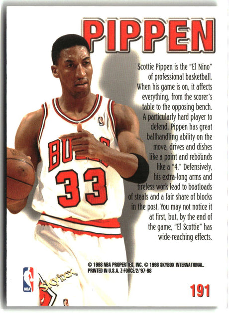 Scottie Pippen 1997-98 SkyBox Z-Force #191
