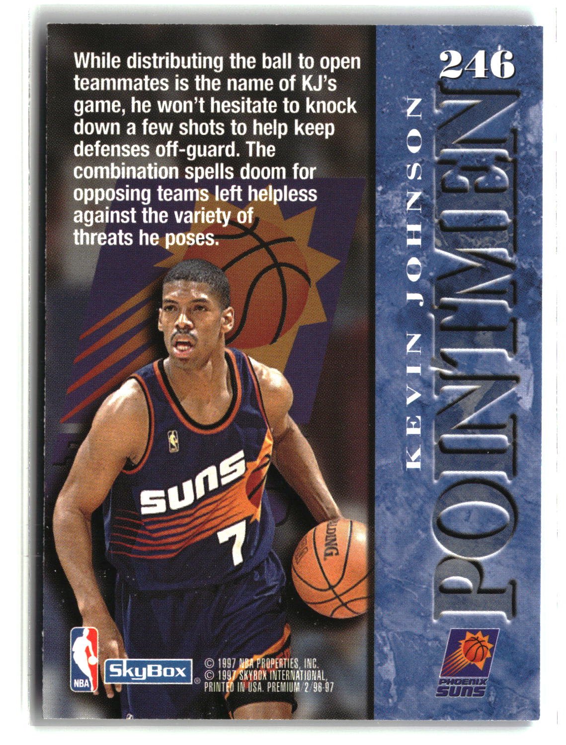Kevin Johnson 1996-97 SkyBox Premium #246