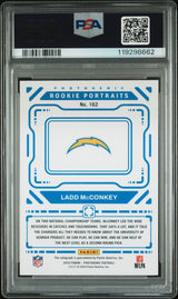 Ladd Mcconkey 2024 Panini Photogenic Autograph Silver #162 10/49 PSA 8