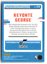 Keyonte George 2023-24 Donruss Optic #223