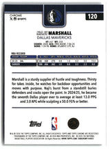 Naji Marshall 2025-26 Topps Chrome Update Prism Refractor #120