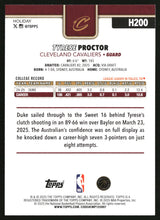 Tyrese Proctor 2025-26 Topps Holiday #H200
