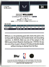 Mark Williams 2025-26 Topps Chrome X-Fractor #34