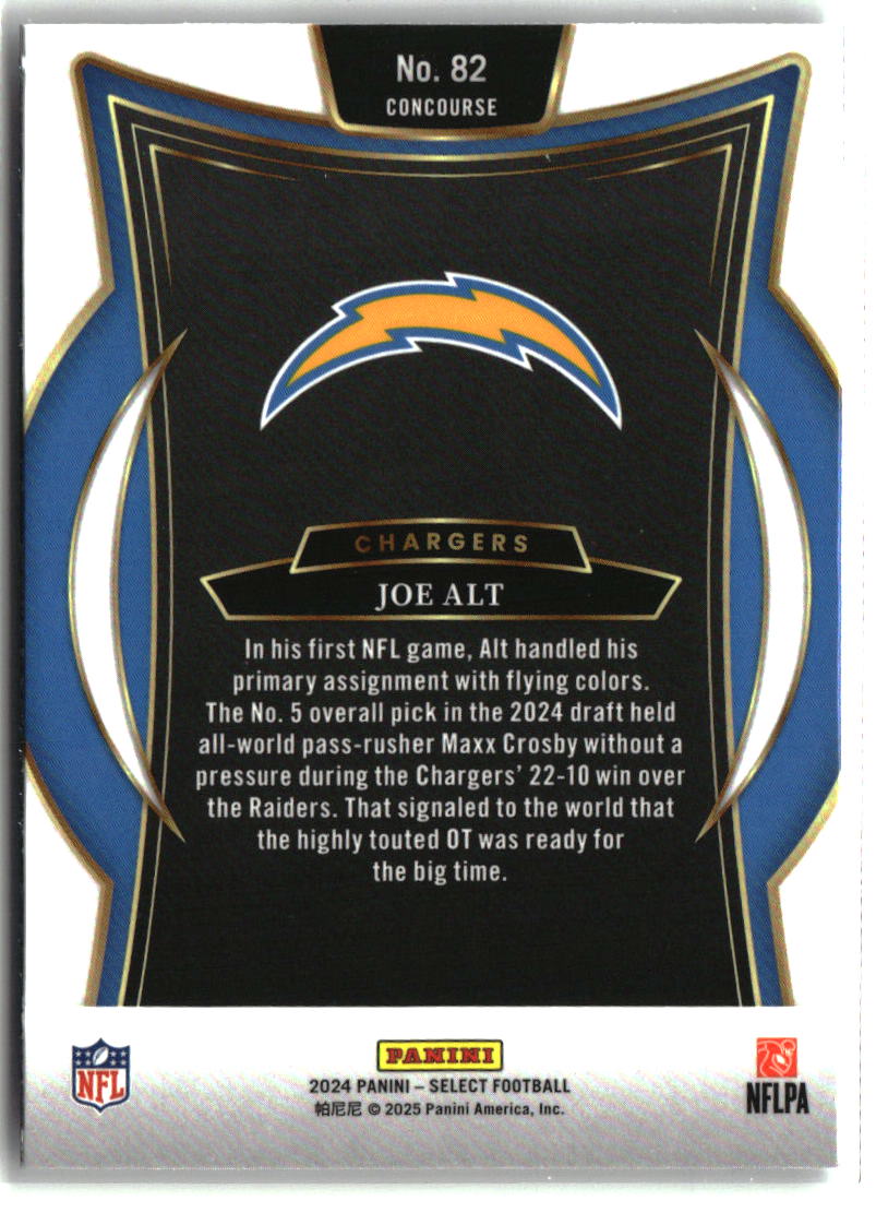 Joe Alt 2024 Panini Select #82
