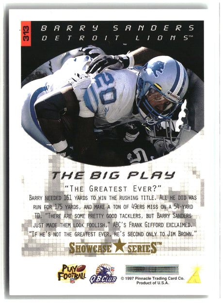 Barry Sanders 1997 Score Showcase Series #313