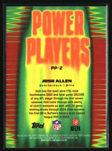 Josh Allen 2025 Topps Chrome Power Players #PP-2