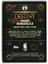 Hugo Gonza?lez 2025-26 Topps Chrome Destiny #D-23