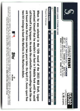 Logan Evans 2025 Topps Update #US302