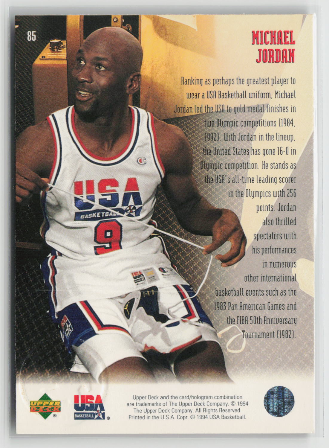 Michael Jordan 1994 Upper Deck USA #85
