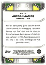 Jordan James 2024 Bowman University Best Elements of the Game #EG-12