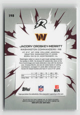 Jacory Croskey-Merritt 2025 Topps Resurgence Signatures #198