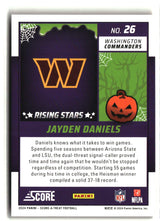 Jayden Daniels 2024 Score-A-Treat Rising Stars Orange Pumpkin #26