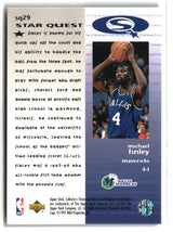 Michael Finley 1997-98 Collector's Choice StarQuest #SQ29