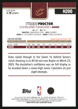 Tyrese Proctor 2025-26 Topps Holiday #H200