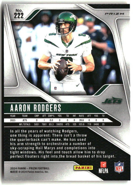 Aaron Rodgers 2024 Panini Prizm Lazer #222