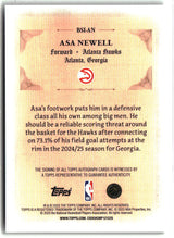 Asa Newell 2025-26 Topps Signed and Sealed #BSI-AN