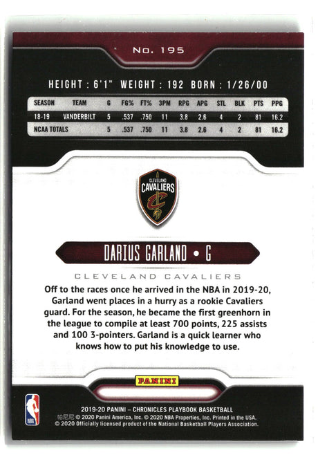 Darius Garland 2019-20 Panini Chronicles #195