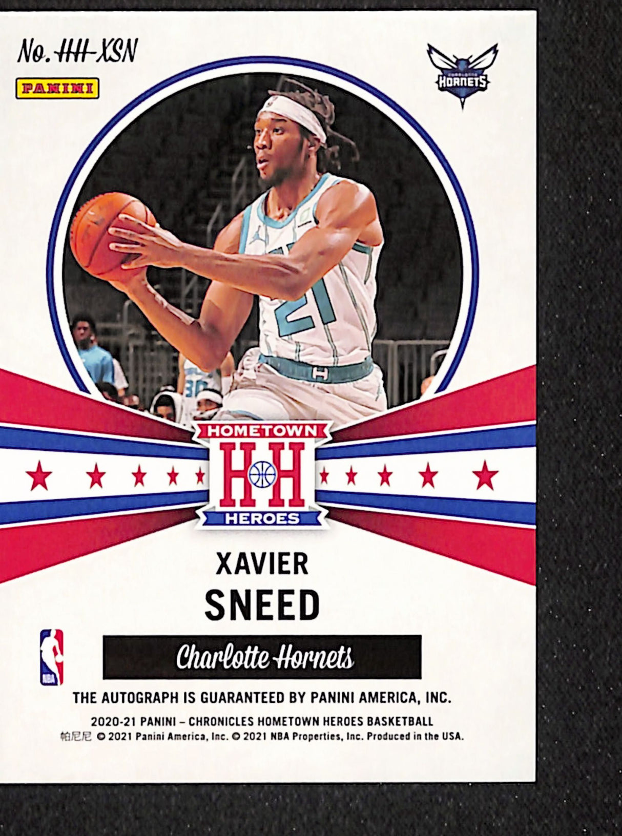 Xavier Sneed 2020-21 Chronicles Hometown Heroes Rookie Autographs Red #HH-XSN