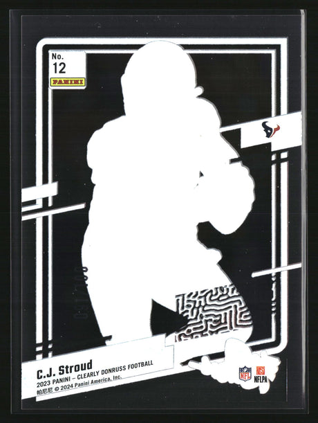 C.J. Stroud 2023 Clearly Donruss The Rookies Red #12 #/100