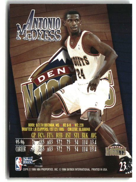 Antonio McDyess 1996-97 SkyBox Z-Force #23