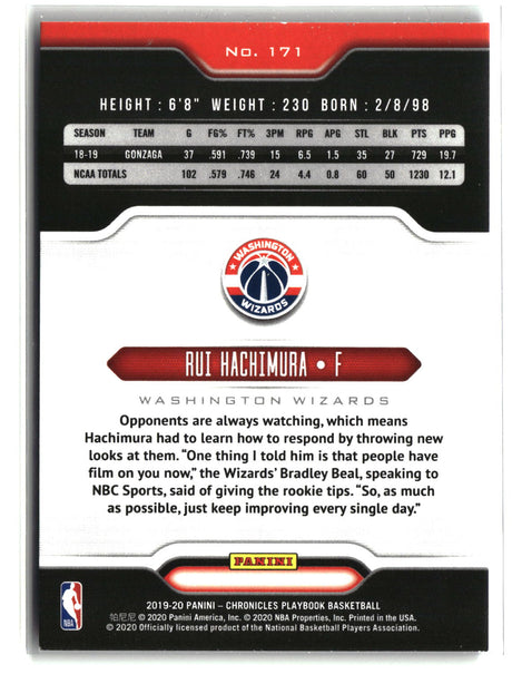 Rui Hachimura 2019-20 Panini Chronicles #171